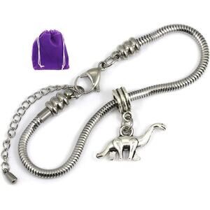 Dinosaur Jewelry - Brontosaurus Bracelet Bronto Charm